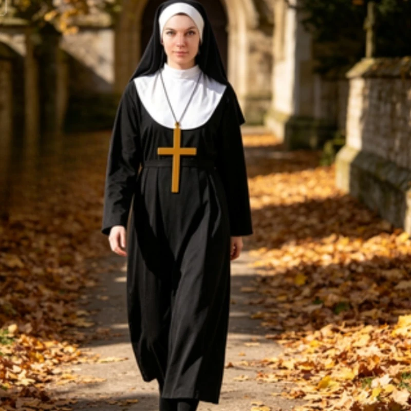 Robe longue de prêtre missionnaire pour homme, costume de cérémonie religieuse pour pasteur adulte