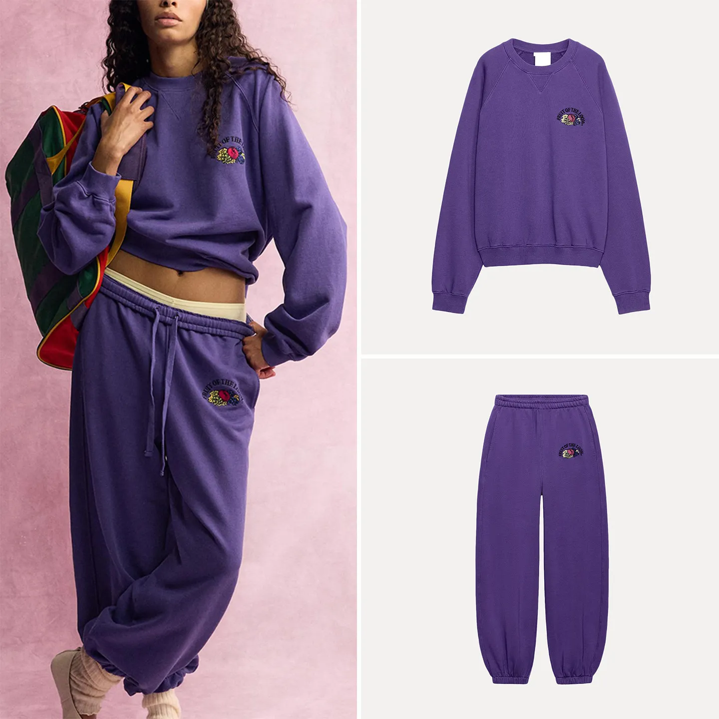 Washed Long Sleeve round Neck Sweatshirt And Running Pants Women's Fashion Set Zadata Brand Autumn 2026 Collection China Made