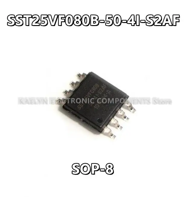 10Pcs/lot SST25VF080B-50-4I-S2AF SST25VF080B FLASH Memory IC 8Mbit SPI 50 MHz 8-SOIC