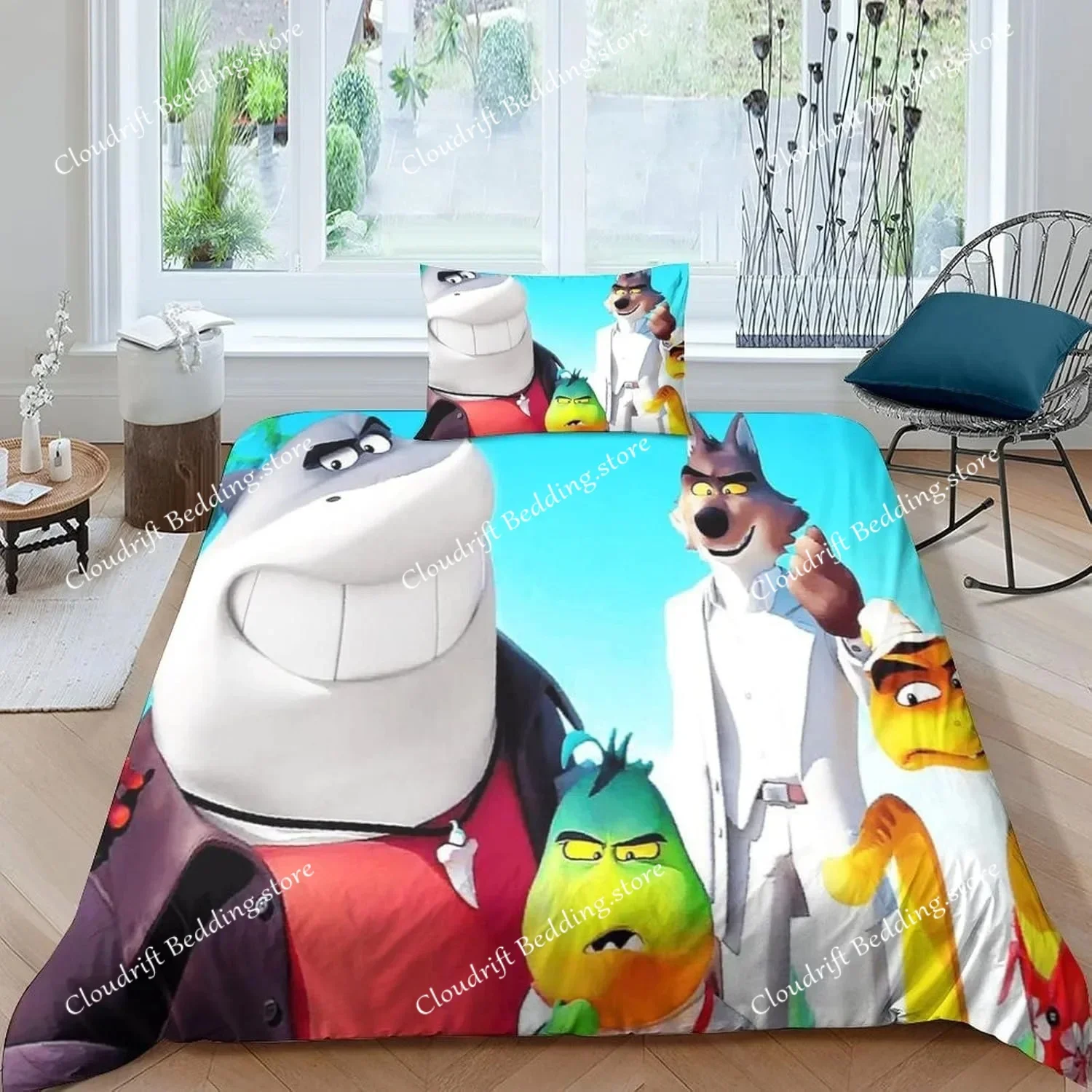 

Cartoon The Bad Guys Duvet Cover Exquisite Digital Printing Bedding Set Comforter Bed Youth Home Decor Kids Girls Boys Gift026