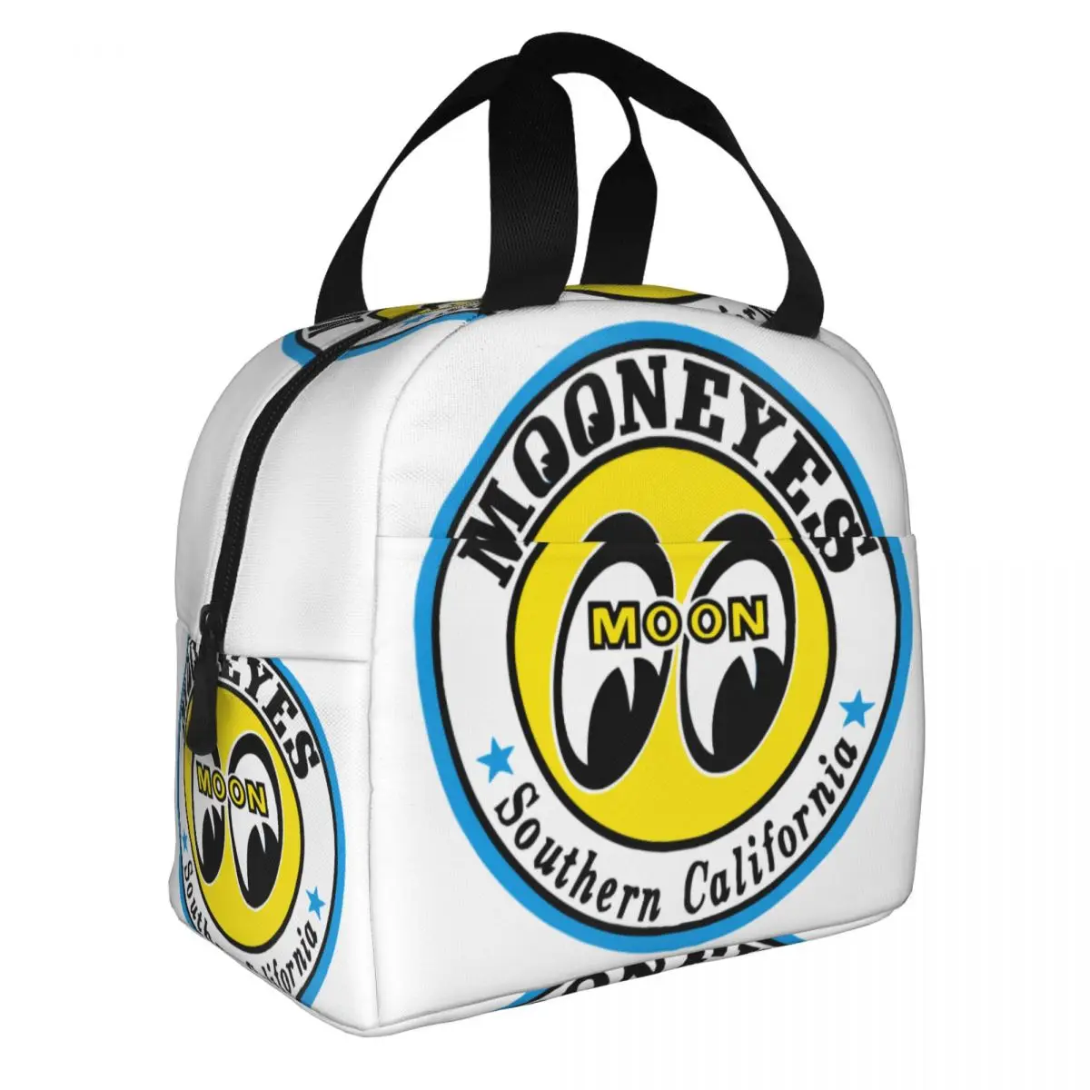 JDM Moon Eyess Motorcycle Racing Thermal Insulated Lunch Bag Women Portable Lunch Container for Outdoor Picnic Storage Food Box