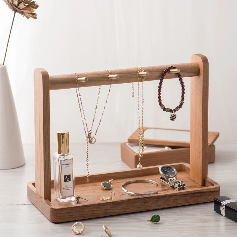 Bandeja para llaves de madera de nogal negro, organizador de escritorio creativo, caja de almacenamiento de llaves multifuncional, pieza decorativa para oficina y hogar