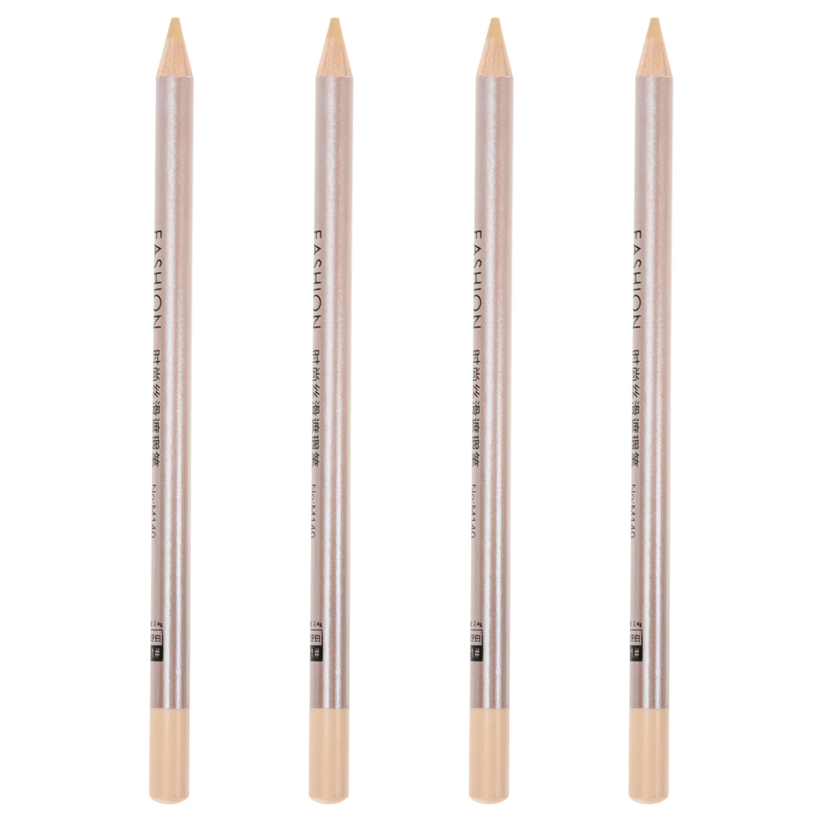 4Pcs Concealer Pen Pencil Set for Spot Scar Eye Circle Coverage Makeup Artists Daily Use Travel Compact Size Reusable Wood