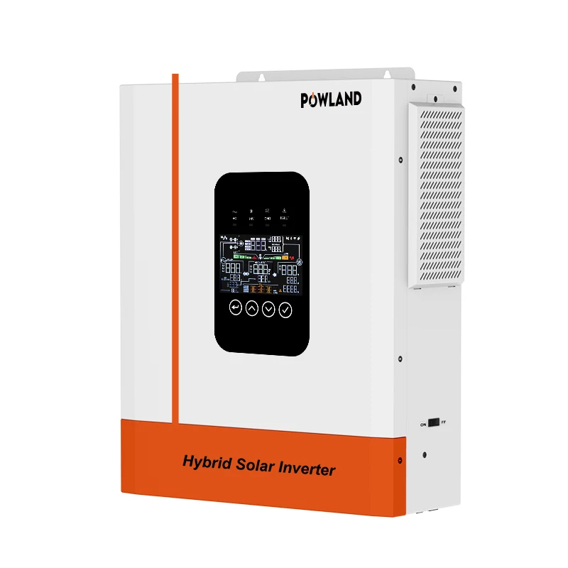 POWLAND 12000W 48V Solar-Hybrid-Wechselrichter Reine Sinuswelle 230V Netzgekoppelt und Netzunabhängig mit Dual-MPPT und 160A PV-Ladegerät für Photovoltaikmodule