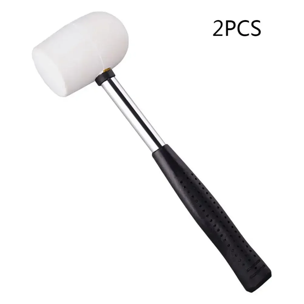 Knock Tiles Tool Rubber Mallets Tool For Home Improvement Elastic Hammer Head High Strength Rubber Handle Versatile Tool