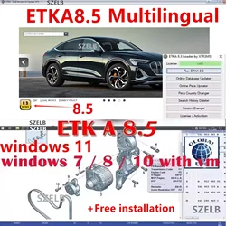 2026 Latest ETKA 8.5 Multi-Language Vehicle Electronic Diagnostic Tool for V/W+AU/DI+SE/AT+SKO/DA with Free Installation