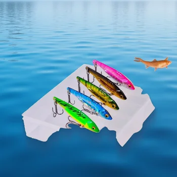 PRO BEROS 5/7/12 3D 眼睛金屬震動亮片路亞沈水震動餌人工震動餌適用於鱸魚梭鱸釣魚 5 種顏色 10 最佳銷售 氛圍誘餌 - №4