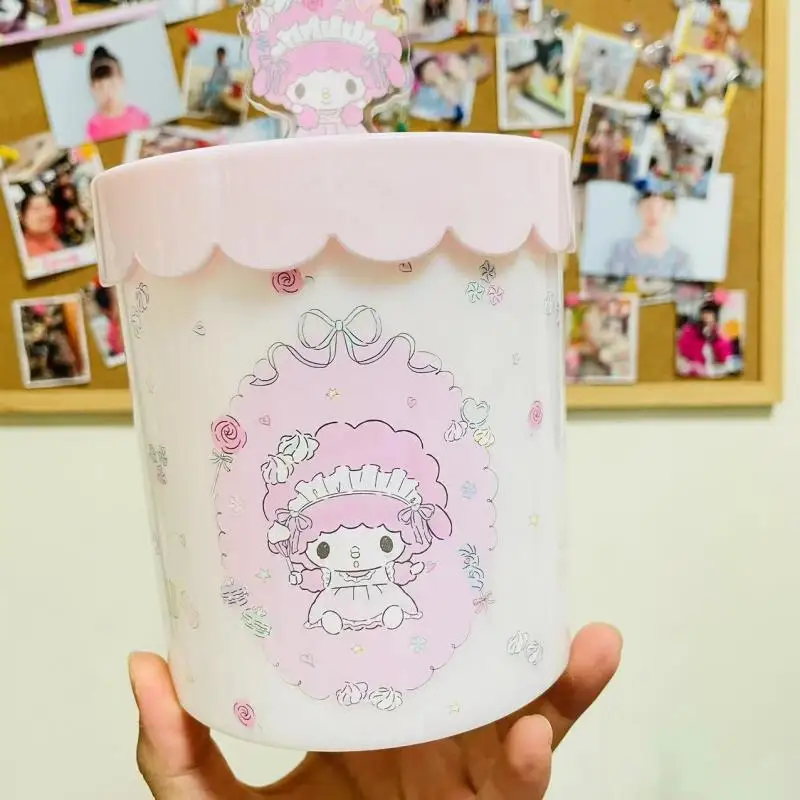 Japan Sanrio Sisters Bakery Series Must My Sweet Piano Desktop Storage Bucket Organizer Box Background Ornament Anime Plush Gift