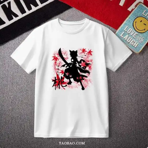 

Anime Touhou Project Inubashiri Momizi Short Sleeve T-Shirt Summer Cosplay Student Loose Tops anime