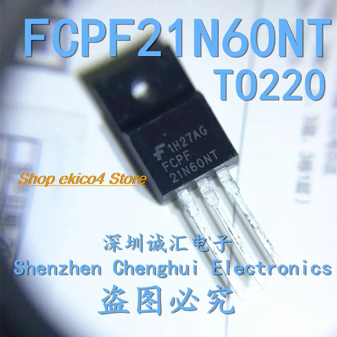 5pieces Original stock  FCPF21N60NT 21N60NT TO-220F 600V  MOS