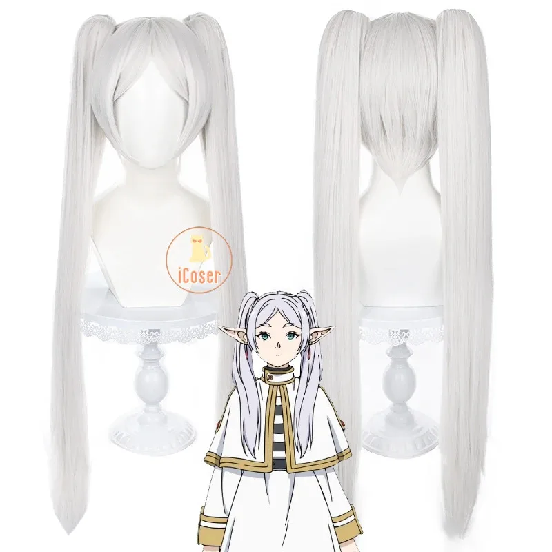 Novo 2025 cosplay traje peruca anime frieren além do fim da jornada vestido uniforme orelhas brincos mago festa de halloween wom ❤ ❤ dd
