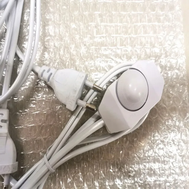 LED Dimmer Switch Cable para Mesa e Lâmpada de Mesa, Controlador Modulador, EU 220V Power Wire, 1.8m