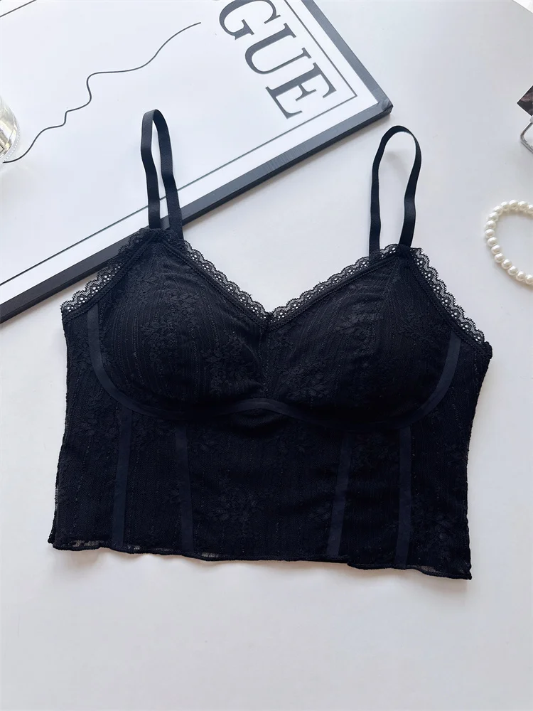 Женский модный топ на бретелях со встроенным бюстгальтером, элегантная майка без рукавов с сексуальным дизайном спины, всесезонная блузка со съемной подкладкой M-L