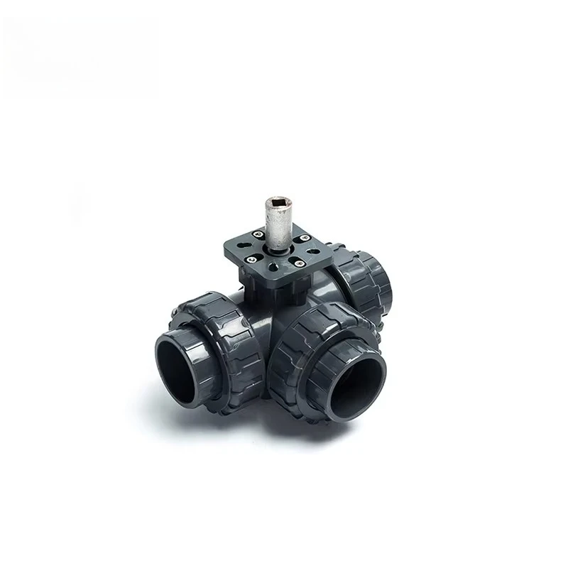 Industrial safety adjustment Electric three-way ball valve Plastic valve body High pressure diaphragm for water
