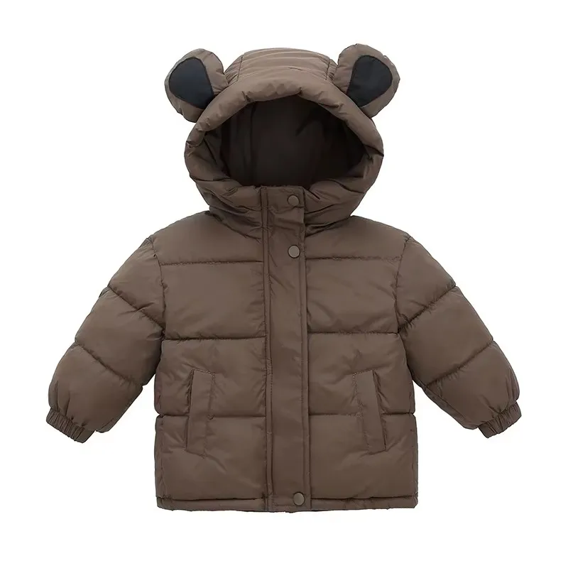 

Thicken Jackets For Children Down Cotton Outerwear Cold Winter Plush Thick Coat For 2-8 Years Kids Boys Girls Cotton Warm Coats