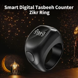 iQibla Zikr1 lite Smart Tasbih Tally Counter Ring for Muslims Zikr Digital Tasbeeh 5 Prayer Time Reminder Bluetooth Waterproof