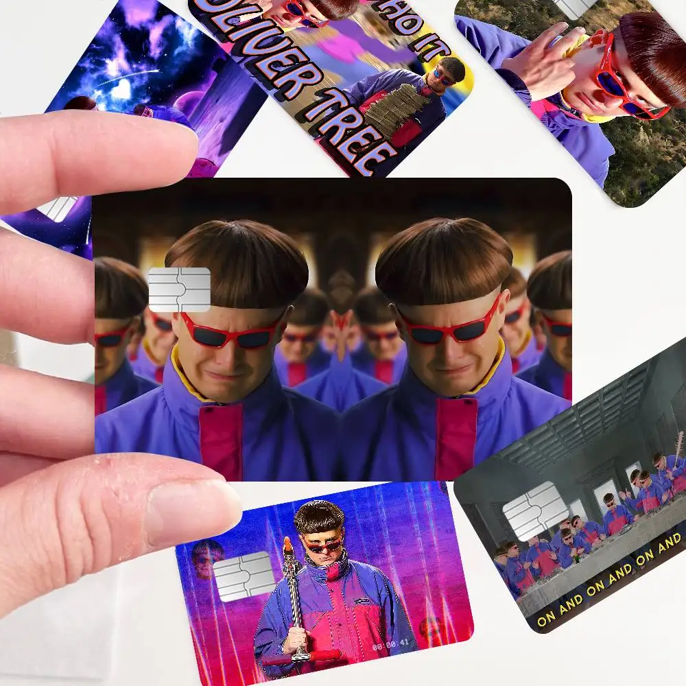 Singer O-Oliver T-Tree Anmie Sticker Film Skin Cover for Credit Card Debit Bank Card Front