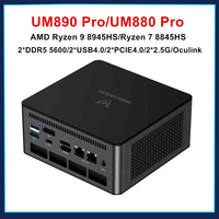 MINISFORUM UM890 UM880  UM790 Pro XTX Gaming PC Ryzen 9 7940HS 8945HS 2*DDR5 5600MHz 2*PCIE WiFi6 Win11 Desktop Computer Mini PC