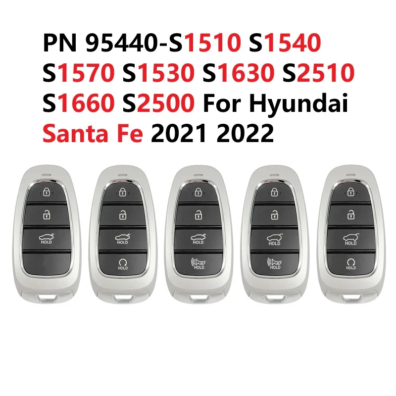 

PN 95440-S1510 S1540 S1570 S1530 S1630 S2510 S1660 S2500 для Hyundai Santa Fe 2021 2022 умный дистанционный ключ от автомобиля 433 МГц 47 чип