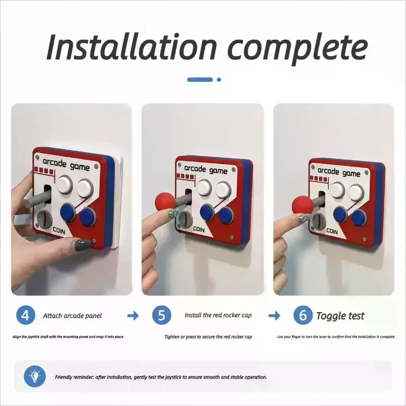 Game Gift Retro Console Joystick Switch Creative 3D Decoration Arcade Panel Socket Control Toys