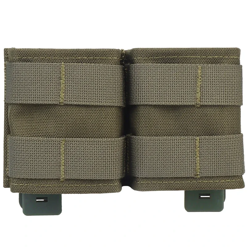 Tactical Magazine Hunting FAST 5.56mm Double Mag Pouch Short Holsters Rifle Pistol Bag Molle CS Shooting Paintball Accessories