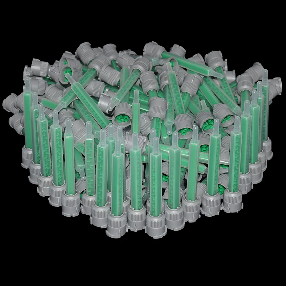 

50 Pieces Mixing Nozzle Epoxy Resin Adhesive Applicator Static Mixer 1:1 AB Glue Gun Mixed Tube Square Static Mixing Nozzles Set