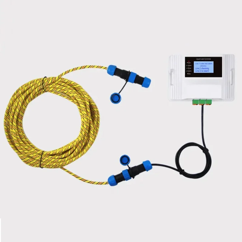 Tuya Wifi APP RS485 Locating Water Leak Controller Modbus RTU Liquid Leak Alarm System Water Leak Detection Device