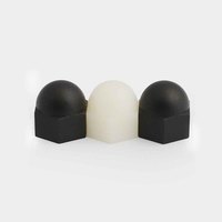 5/50X M3 M4 M5 M6 M8 M10 M12 M14 M16 White Black Nylon Plastic Insulated Hex Hexagon Decorative Cover Dome Acorn Cap Nut DIN1587