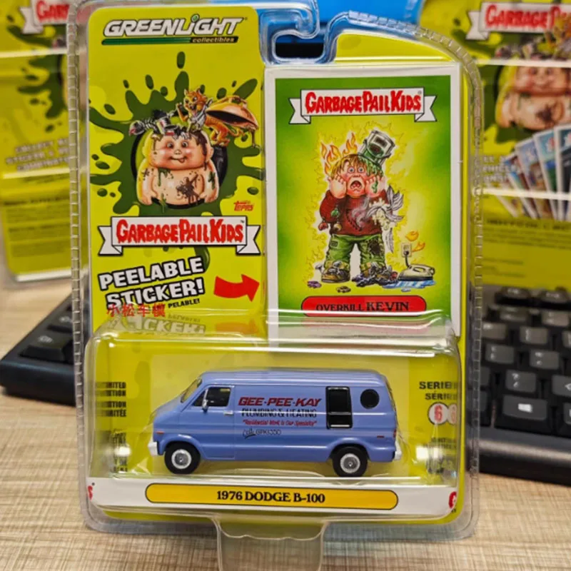 

GreenLight масштаб 1:64 1976, B-100 B100, фургон, автомобиль из сплава, имитация модели автомобиля, статическая коллекция, украшенная игрушка в подарок на праздник