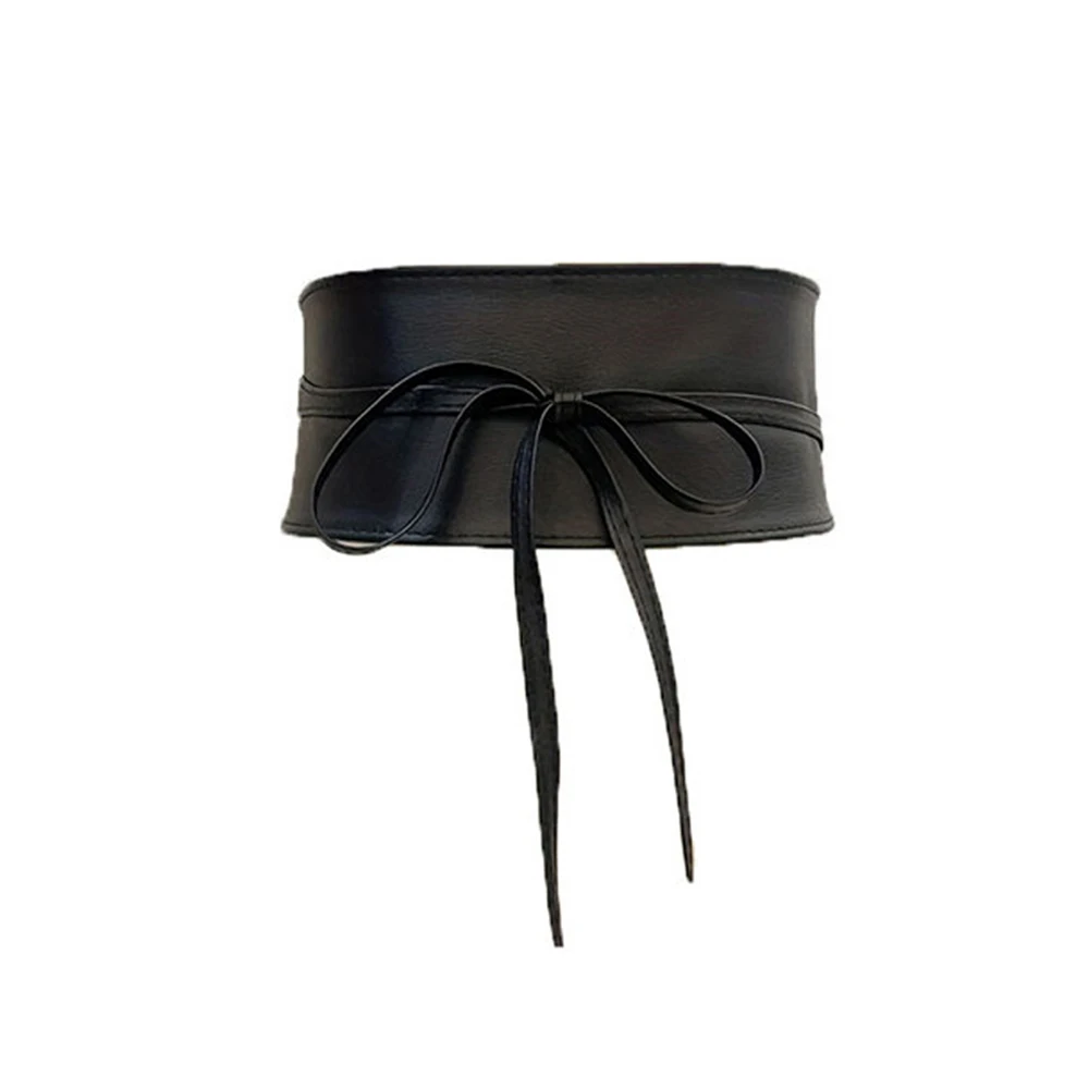 Boho Belt For Women Bowknot Faux Leather Wrap Around Obi  display picture 1
