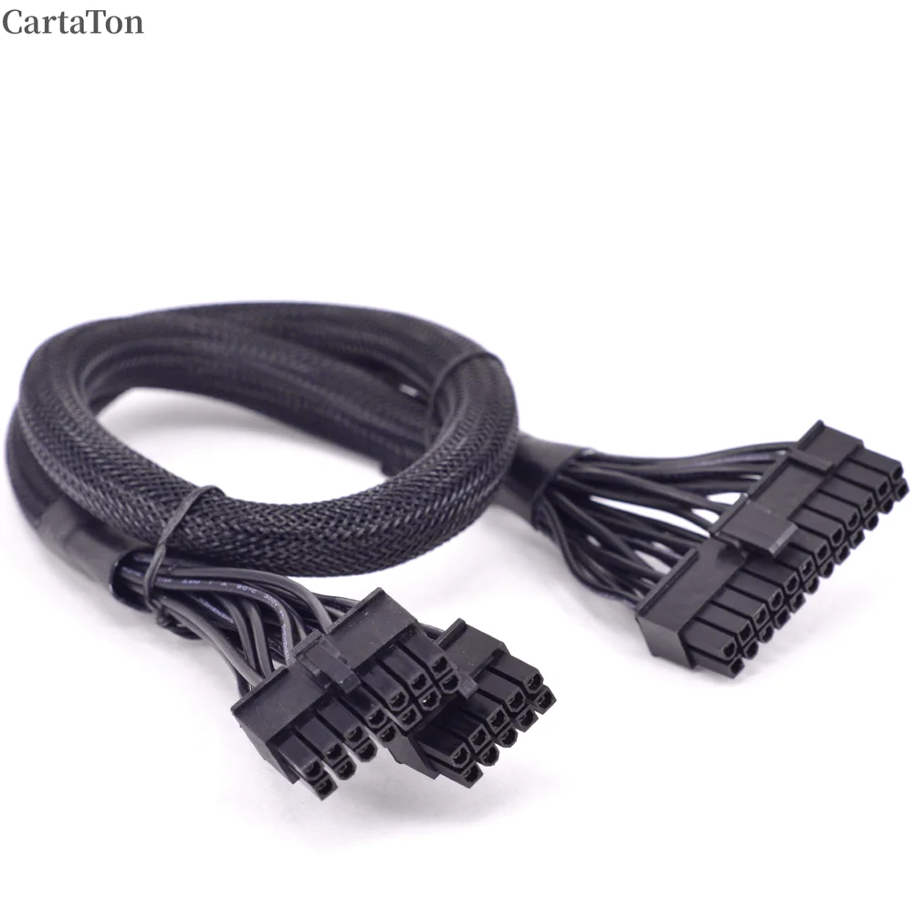 14+10pin to 20+4Pin ATX 24Pin Motherboard Flat Power Supply Cable for Corsair RM1000 RM850 RM750 RM650 RM550 RM450 PSU Modular