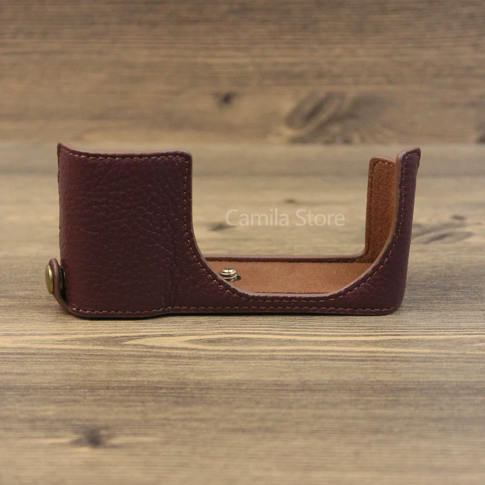 handwork Photo Camera Genuine leather cowhide PU Bag Body BOX Case For LEICA C-LUX CLUX Protective sleeve box base