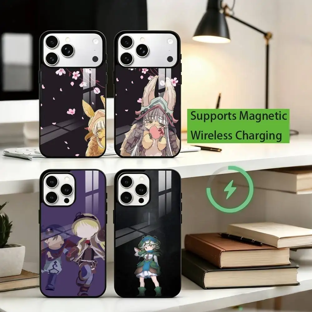 

A-Anime Made in Abyss Phone Case For iPhone17,16,15,14,13,12,11 Plus,Pro Compatible with magnetic wireless charging