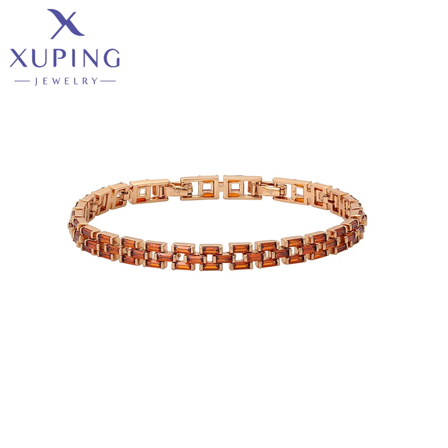 

Xuping Jewelry New Arrival Trendy Charm Fashion Vintage Bracelet With Synthetic Cubic Zirconia for Women Gift X000676255