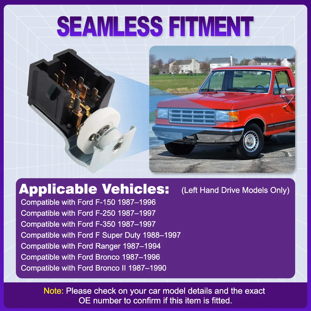 

9pins Car Headlight HeadLamp Control Switch for Ford F-150 F-250 F-350 Super Duty Ranger Bronco Explorer E150 E250 E450