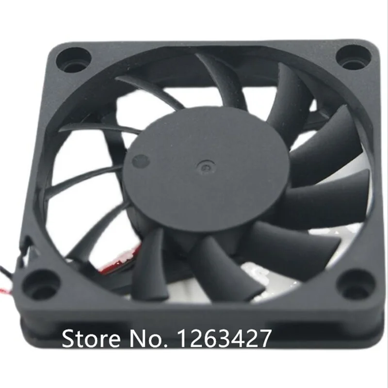 HG6010S12H 0.06A 6mm 6010 12V two-wire power supply chassis Medical instrument equipment Ultra-thin cooling fan