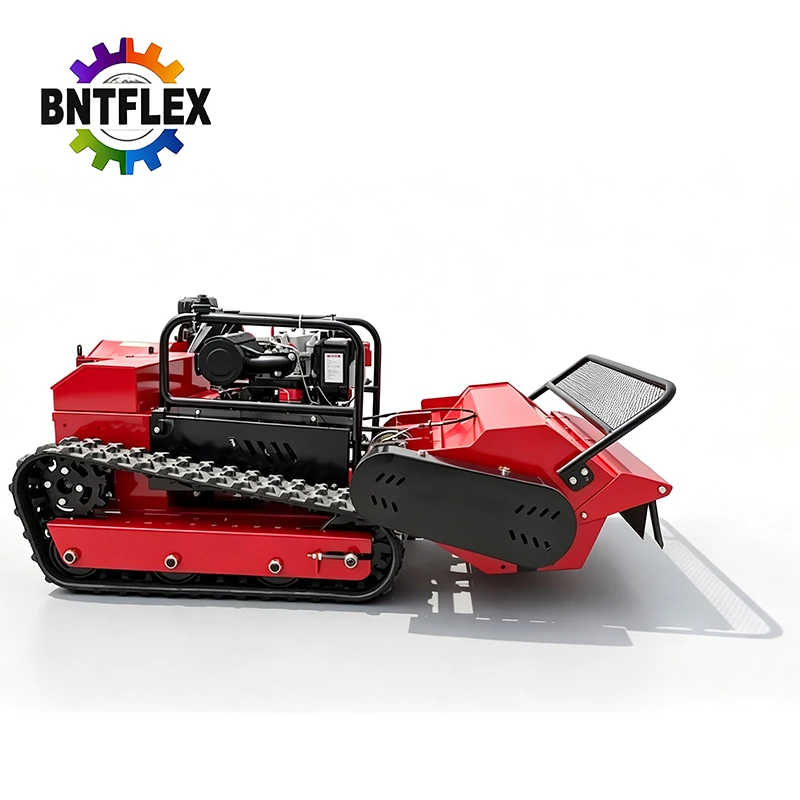 Cstomized Big Power Diesel Engine Small Robot Grass Cutter Cutting Width 80cm 100cm 120cm Remote Control Crawler Lawn Mower
