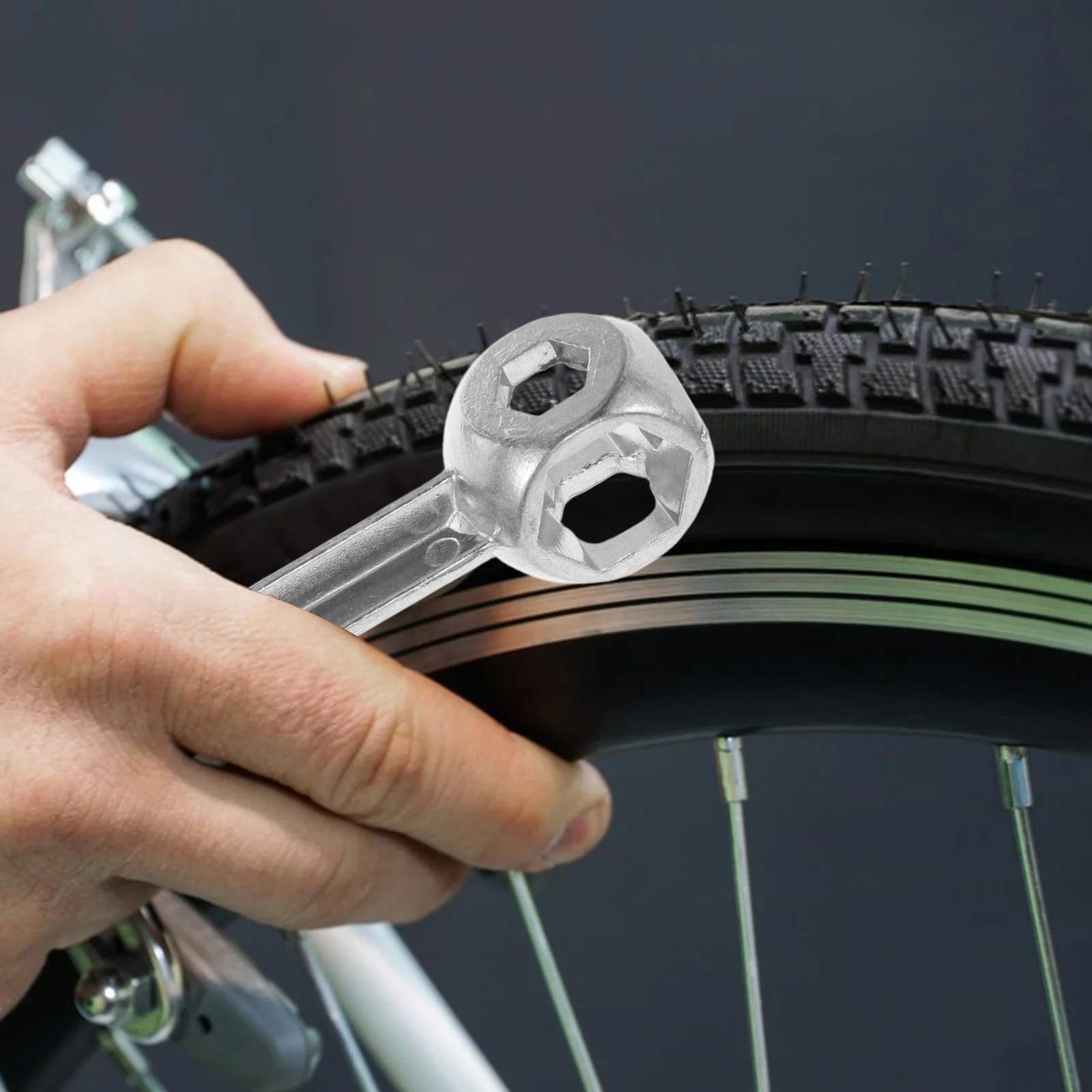 

2 Pcs Multi Purpose Wrench Bike Tool Hexagon Repair Mechanic Spanner Aluminum Alloy Bicycle Kit Lightweight Maintenance Portable