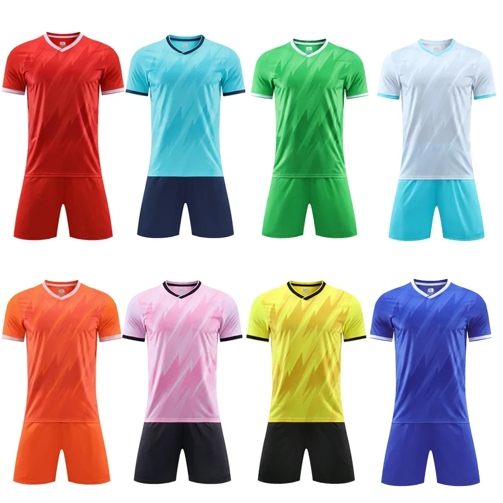 Adult Kids Football Jersey Men Boy Customize Soccer Uniforms Kit Sports Clothes Women Futsal Sportswear Training Tracksuit Child