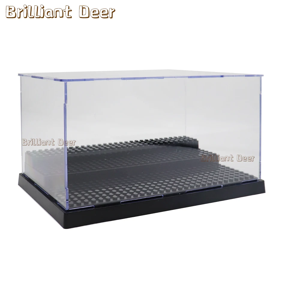 Large Size Acrylic Display Case Dustproof Showcase Storage Cabinet for Building Blocks Figures Stand Bricks Model Children Toys