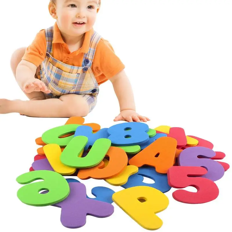 

36PCS/set Baby Kids Children Educational Toy Foam Letters Numbers Floating Bathroom Bath Tub Kid Toy Boy Girl Gift Wall Stickers