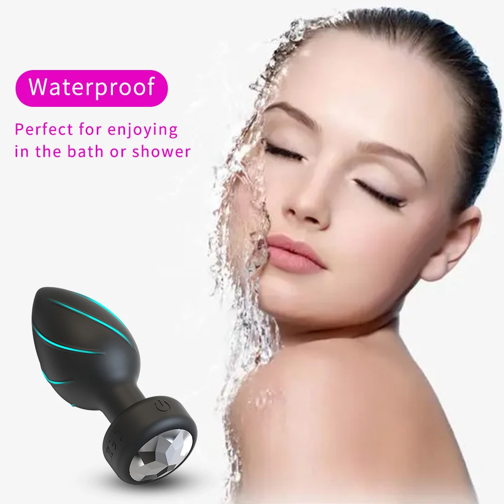 remote control color changing vibrating plug 10 frequency remote control vibrator prostate massage sex toys for men and women