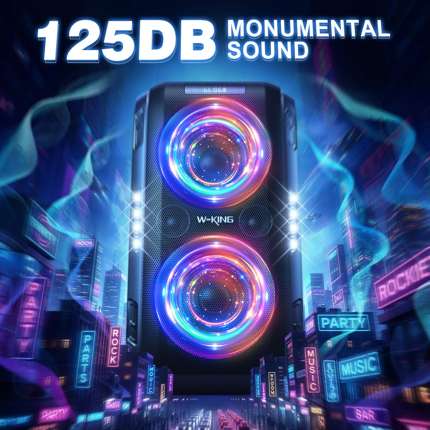 W-KING T9PRO Portable Bluetooth Speaker - 120W RMS Party Boombox