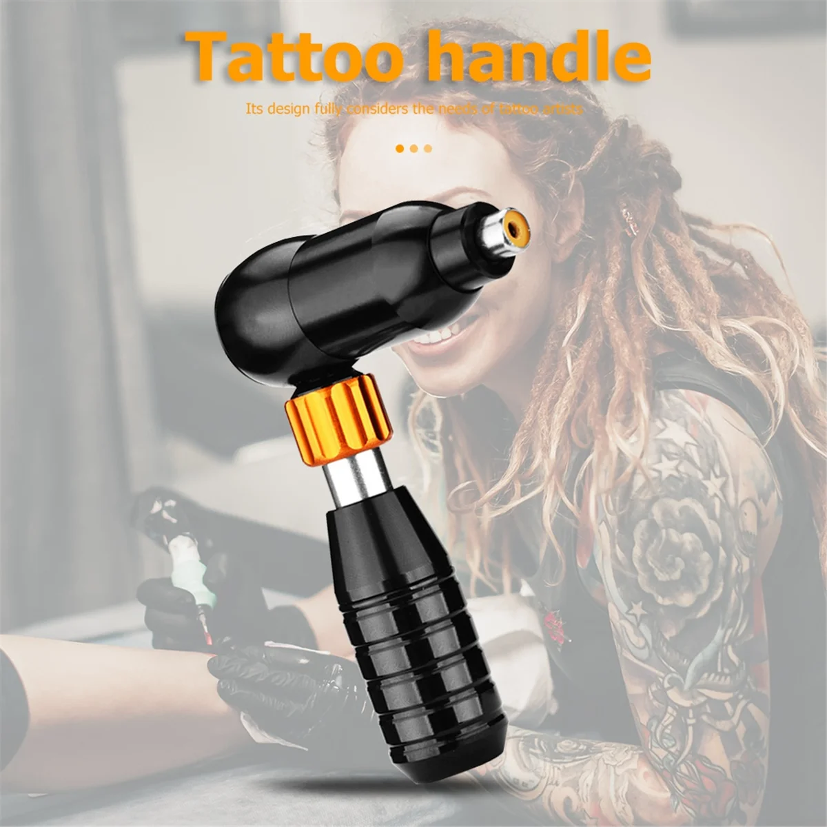Máquina de tatuaje profesional, máquina de tatuaje híbrida con Motor giratorio ajustable, equipo de pluma