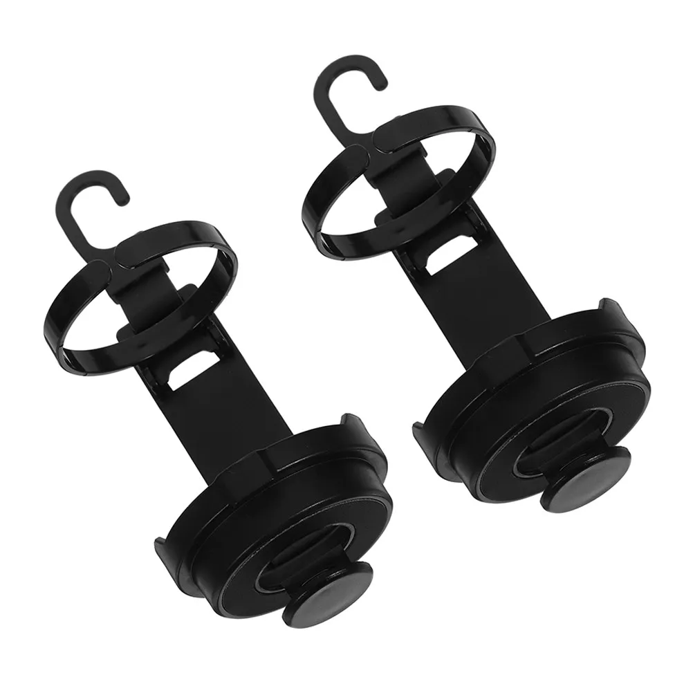 

2Pcs Car Back Seat Cup Holder for Beverage Mobile Phone Mount Hook Style Easy Install PP Material Clutter Free Organized