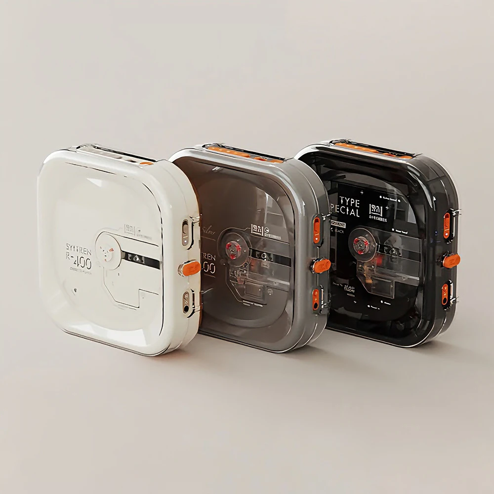 R400 Portable CD Player Bluetooth 5.3 Retro Stylish HIFI Lossless Wall‑mountable Rechargeable Long Battery Life CD Music Walkman