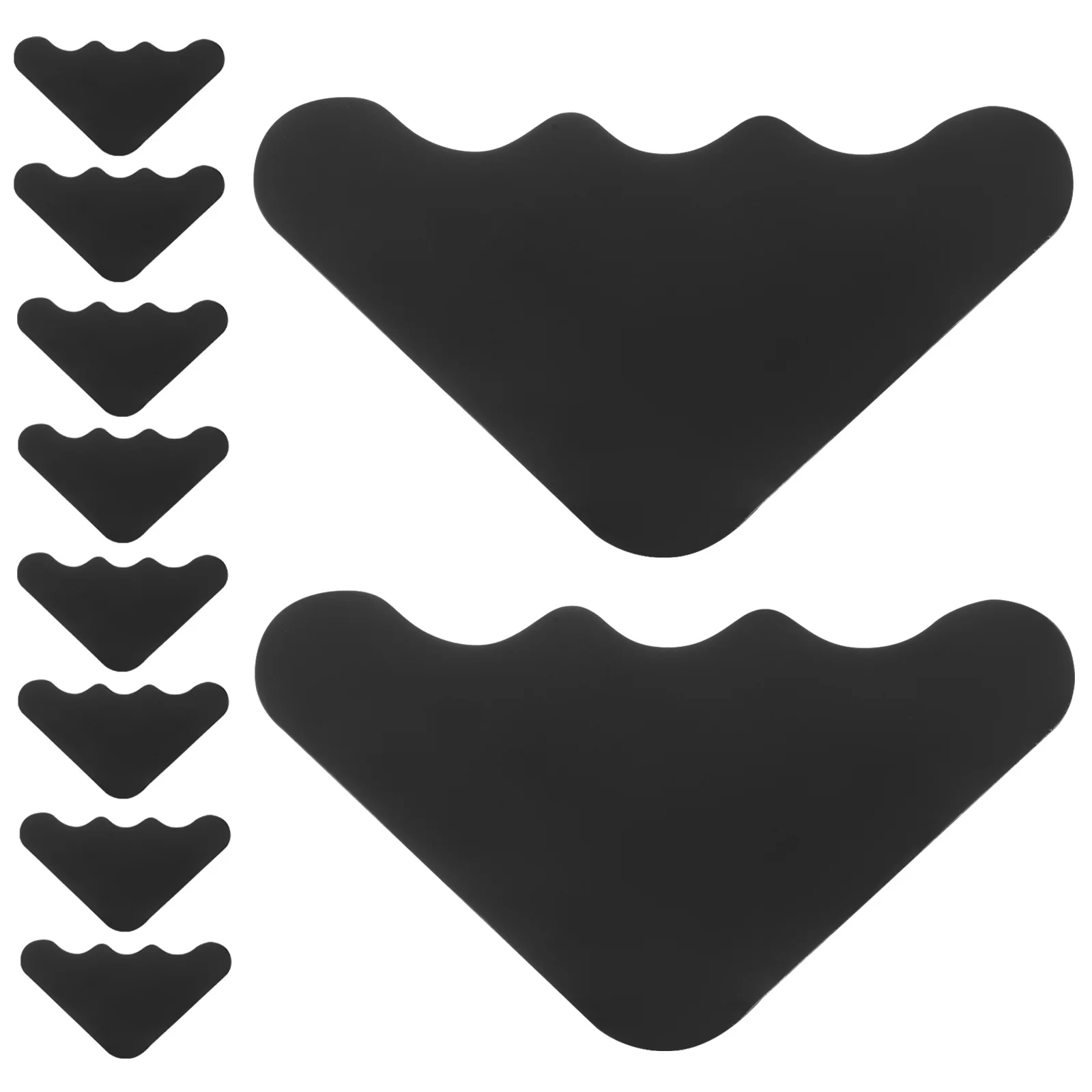 10 個の滑り止めテープ洗えるカーペットパッドコーナー固定ランナーラグテープ堅木タイル大理石床ホームユーティリティ