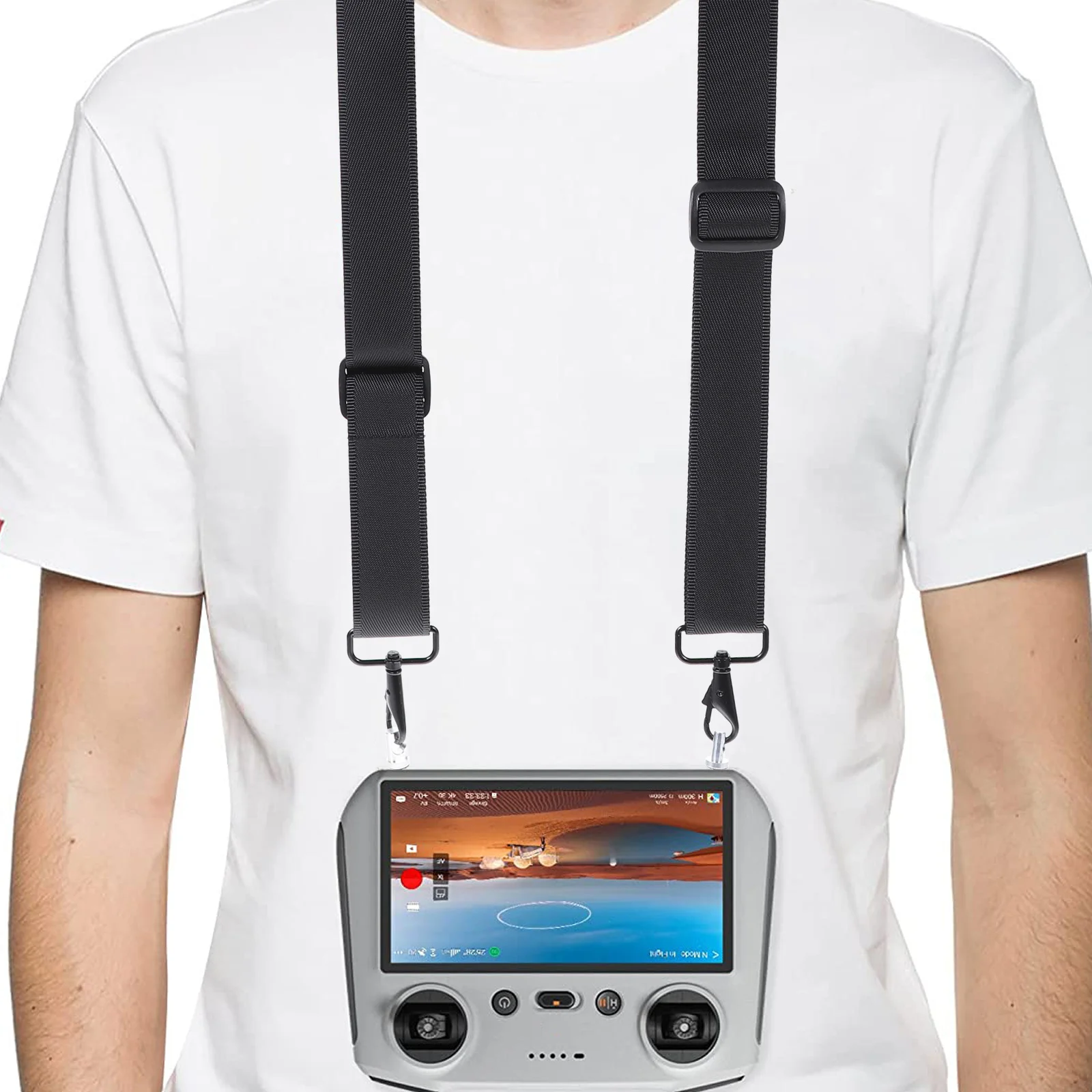 

Nylon Neck Strap Rc Controller Strap Replacement Compatible 2 3 Adjustable Drone Controller Lanyard Remote Clip