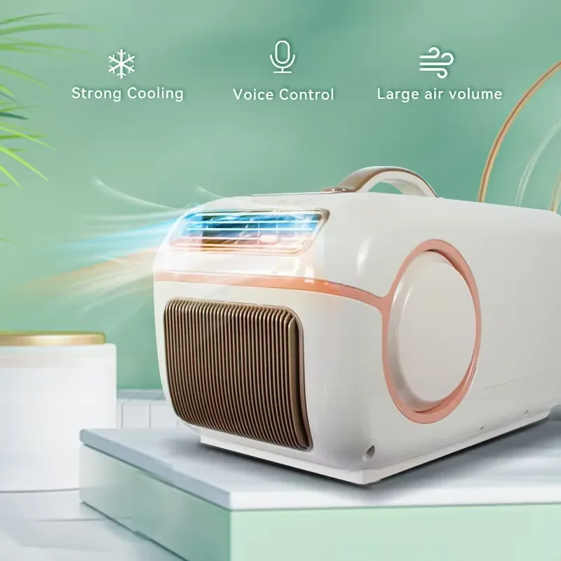YWM Certificate Portable Electric Mini Air Conditioner Plastic Cooling/Heating App-Controlled Energy-Saving Efficient