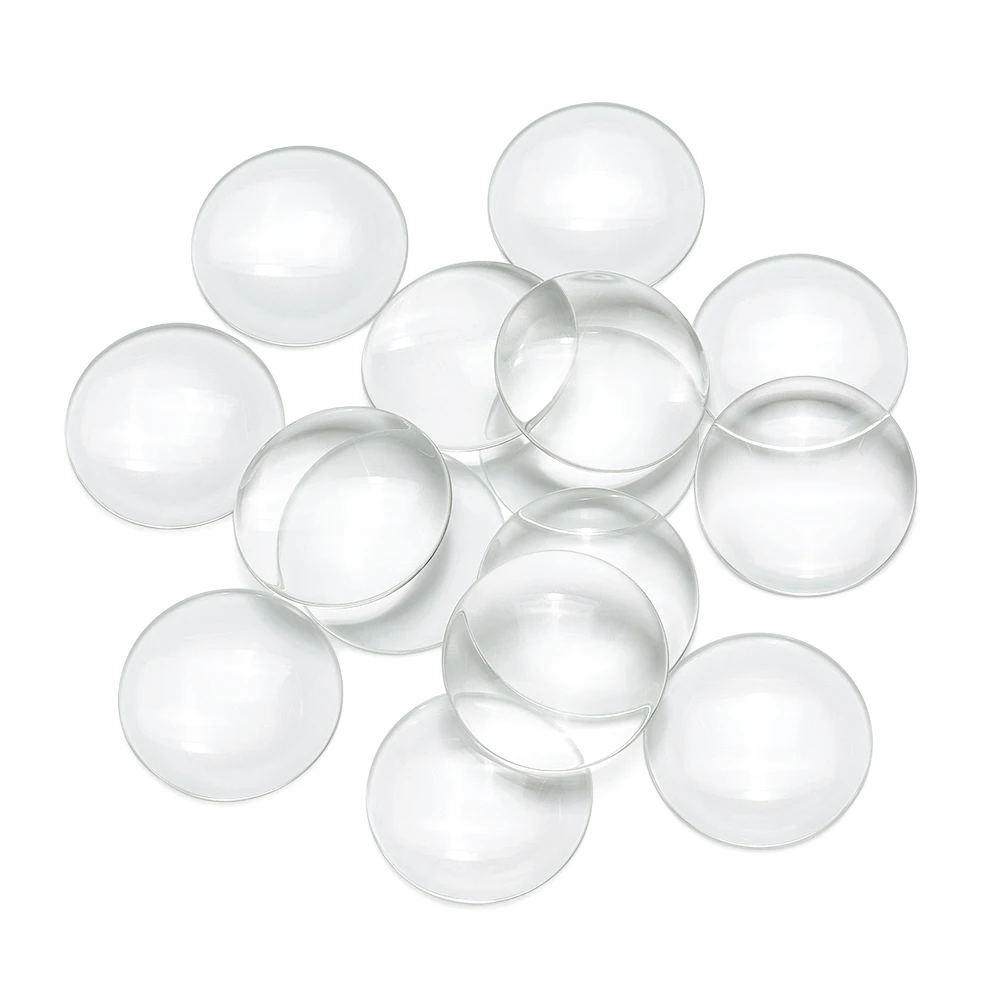 

200pcs Clear Dome Cabochon 8mm 10mm 12mm 16mm 18mm 20mm Flatback Half Round Glass Cabochon for DIY Jewelry Making Findings